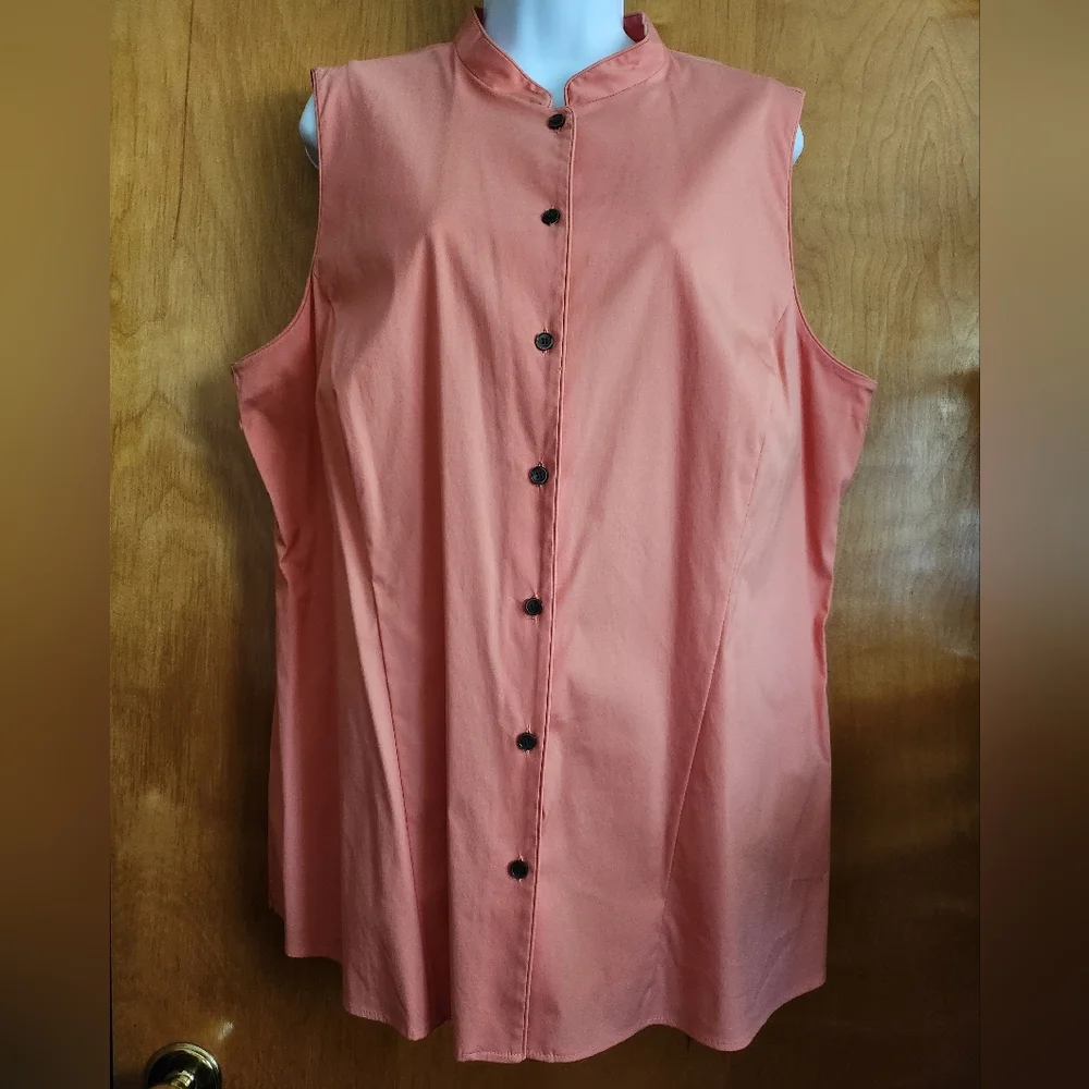 Lafayette 148 Blouse Short Sleeve Shirt - Picture 4 of 10
